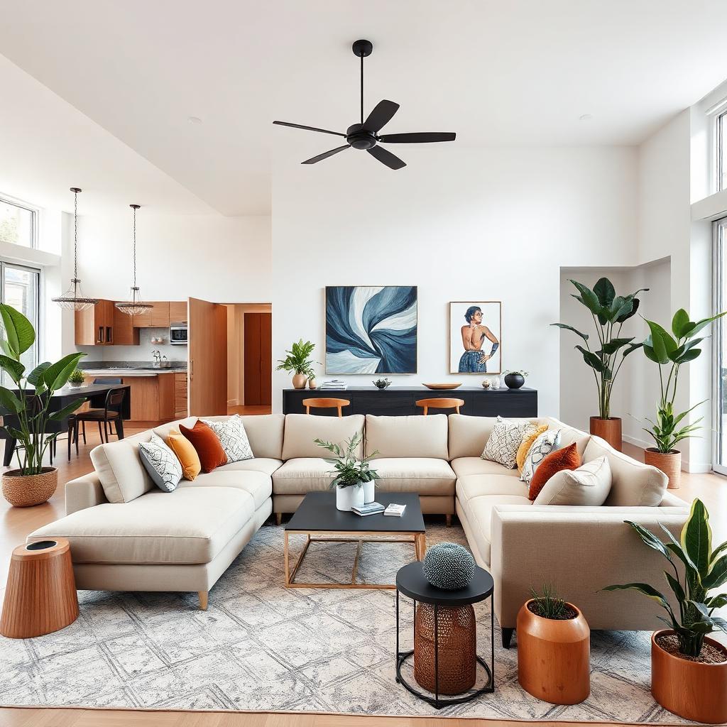 IMAGEN DE UN SALON CON COCINA REFORMADO